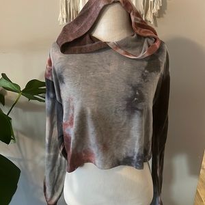 🤍 Tie Die Cropped Hoodie ✨NEW